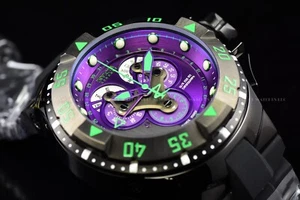 RARO Reloj Invicta EXCURSION 50mm Cronógrafo Esfera SUPERLUMINOSA SUIZO para Hombres - Imagen 1 de 7