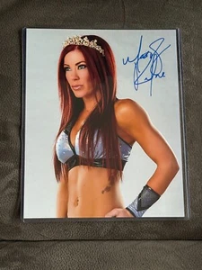 Madison Rayne crown Signed Autograph 8x10 WWE WWF TNA AEW NXT NWA ROH Wrestling - Picture 1 of 2