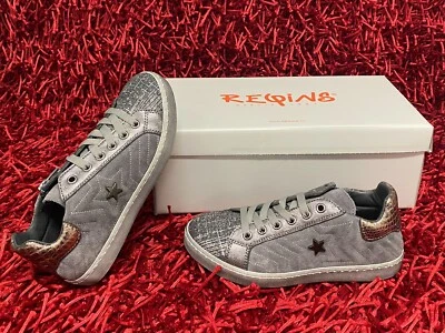 Zapatillas Niño REQINS de Piel Talla 32 Nuevo Gris - Imagen 1 de 4