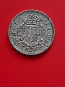 1961 UK Half Crown - Foto 1 di 2