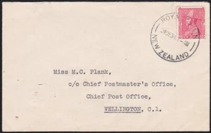 NEW ZEALAND 1934 ROYAL TRAIN cds on cover to Wellington - rare.............A7185 - Picture 1 of 1