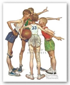 IMPRESIÓN ARTÍSTICA Oh, Yeah por Norman Rockwell Imagen Tamaño 10 x 12 - Imagen 1 de 1