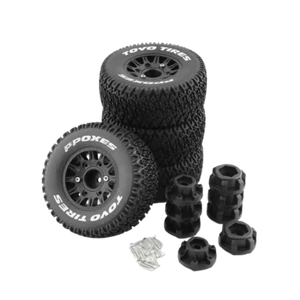 SpeedTek RC 46/113 Un-Mounted Non-Belted Off Road Tires (4) (Black) (12-Spoke) - Picture 1 of 1