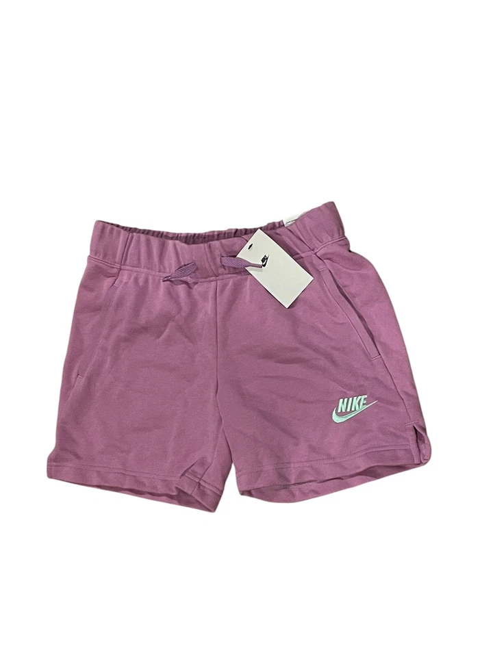 Girls Large Nike Shorts Violet Purple Jogger Youth Thick DA1405-591