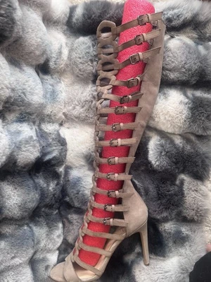 Vince Camuto Suede Gladiator Heels Size 9 - Image 1 of 2