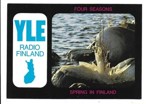 QSL Radio Finland Helsinki Suomi 6120 kc Four Seasons Spring Pori transmitter DX - Picture 1 of 1