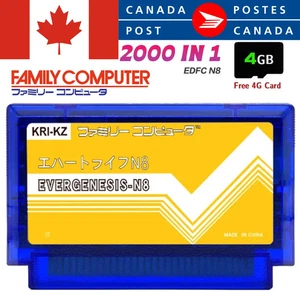 EDFC N8 Famicom FC Everdrive Flashmaster SD Card Cartridge Blue - New Nintendo - Bild 1 von 6