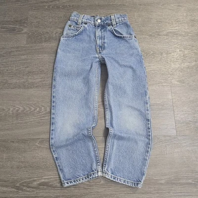 Vintage 1998 Levi’s 550 Kids Jeans Relaxed Fit Red Tab Faded 90s Denim Boys Sz 6 - Image 1 of 4