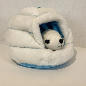RARE Wild Republic Seal Inside Igloo Home Plushies - Picture 1 of 7