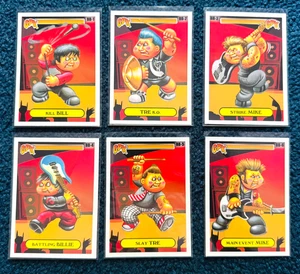 Garbage Pail Kids GPK x Green Day Battle of the Bands 6 Karten Komplett Insert Set - Bild 1 von 7