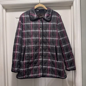 Coach Iconic Plaid Jacket Sz Small Signature Lined Beautiful - Picture 1 of 9