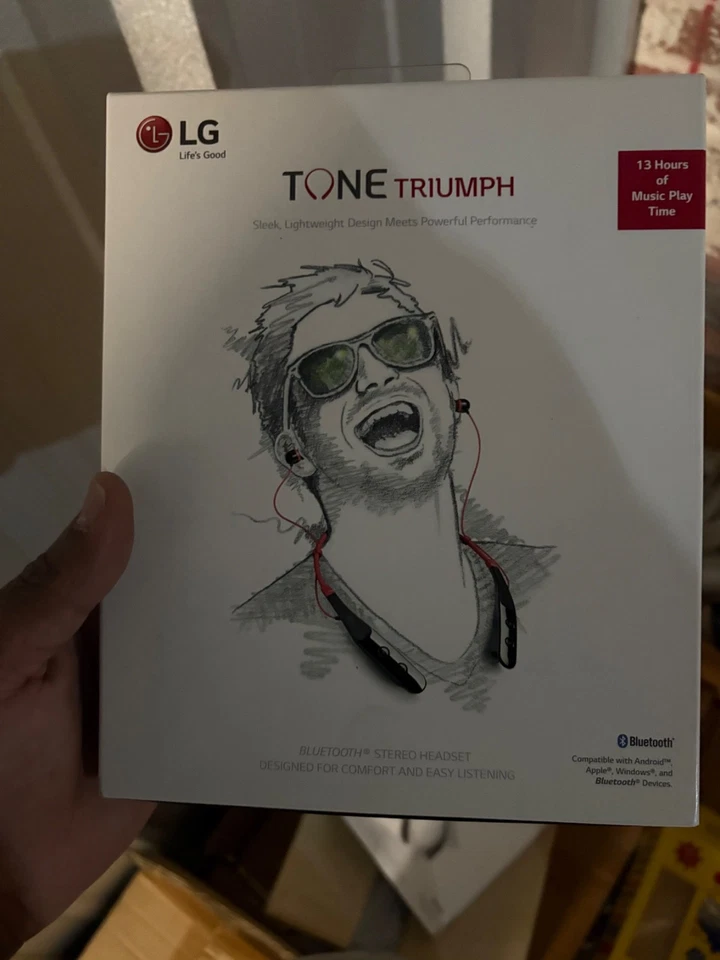 LG Tone Triumph HBS-510 Wireless In-Ear Stereo Headset - Black Red - Image 1 of 1