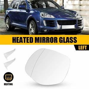 Front Driver Side Mirror Glass Replacement Clear For Porsche Cayenne 2008-2010 - Foto 1 di 13