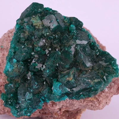 Dioptase on Matrix, Kapata Mine, Kolwezi, Mutshatsha, Lualaba,  DR Congo - Image 1 of 4