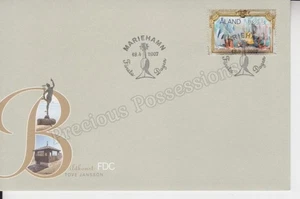 ALAND FDC FIRST DAY COVER STAMP SET 2007 ART SCULPTURES PAINTINGS TOVE JANSSON - Picture 1 of 1