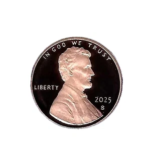 2025 S PROOF LINCOLN PENNY = REMOVED FROM SILVER PROOF SET RELEASE DATE 8/7/25 - Picture 1 of 1