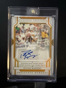 2024 Panini National Treasures Collegiate - Peyton Manning #TM-PM Gold /10 - Picture 1 of 4