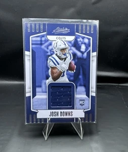 2023 Panini Absolute - Josh Downs RC #ARM-25 - Rookie Materials Jersey Relic - Picture 1 of 3