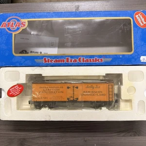 Atlas Steam Era Classics O Gauge Woodside Refrigerator Car Sally Lee #8031-1 - Picture 1 of 3
