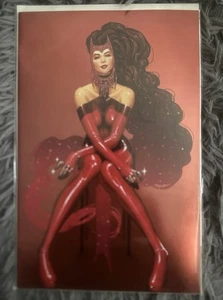 SCARLET WITCH ANNUAL #1 Marvel 2023 David Nakayama Foil Exclusive Virgin - Picture 1 of 1