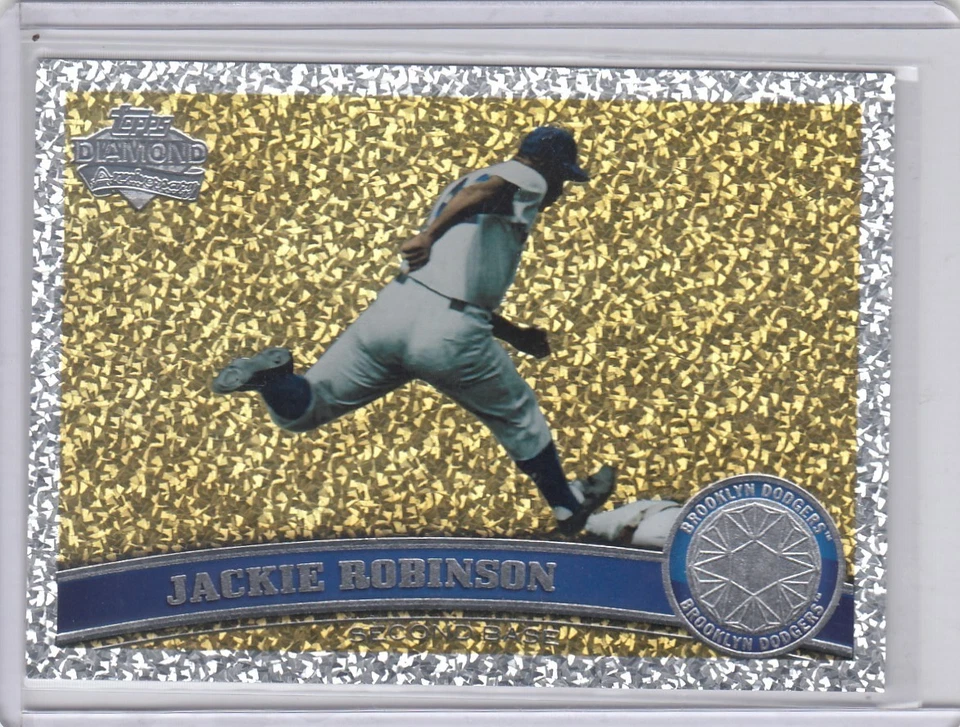 2011 Jackie Robinson Topps DIAMOND ANNIVERSARY Legend Foil SP #80 - Dodgers - Image 1 of 1