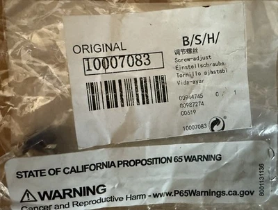 Bosch 10007083 1/2" Screw-Adjust Steel Fastener NPT Connection - Image 1 of 2