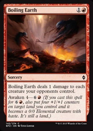 Boiling Earth - Battle for Zendikar #142/274 MTG Magic The Gathering - Image 1 of 1