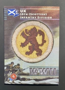 2025 HA Segunda Guerra Mundial Segunda Guerra Mundial Unidad Insignia Lámina Reino Unido: 15ª División de Infantería (Escocesa) - Imagen 1 de 2