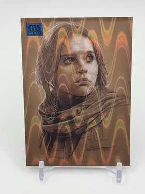 2025 Topps Star Wars Galaxy Jyn Erso No69 — Blue Ray Wave Refractor 15/175 - Изображение 1 из 3