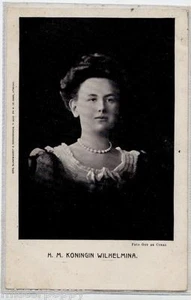 H. M. Koningin Wilhelmina Regina Guglielmina d'Olanda PC Viaggiata 1900 - Imagen 1 de 1