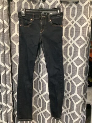 Volcom 2x4 Jeans Size 26 Waist Skinny Jeans Dark Wash Denim - Image 1 of 4