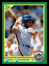 1990 Score Darryl Strawberry  New York Mets #200 Centered Mint