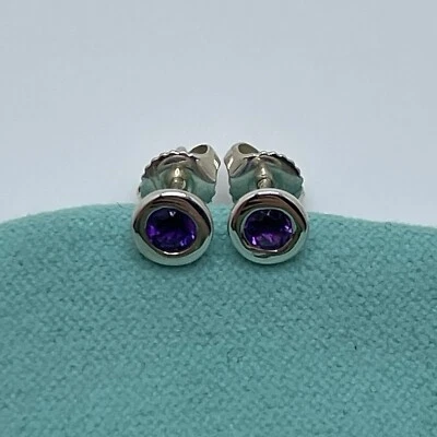 Aretes Tiffany & Co. Elsa Peretti color por yarda amatista Foto 1 de 3