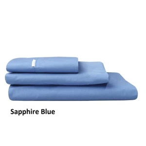 New Logan Mason Queen Size Pillowcases x 2 (One Pair) 54 x 80cm - Sapphire Blue - Picture 1 of 1
