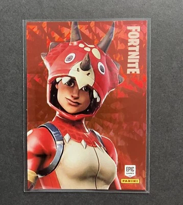 2019 Fortnite Series 1 Tricera Ops #293 Crystal Shard Cracked Ice 293 Panini - Image 1 of 4