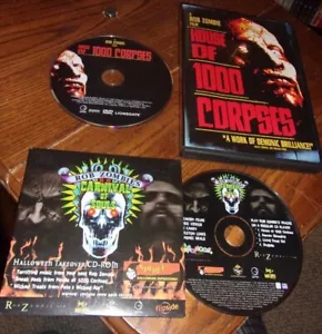ROB ZOMBIE CARNIVAL OF SOULS CD-ROM & HOUSE OF 1000 CORPSES DVD 2002 - Picture 1 of 4