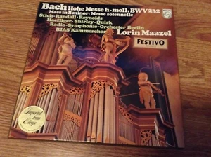 BACH - Hohe Messe - Lorin Maazel - 2pc Box Set  LP- Exc Cond  - Picture 1 of 2