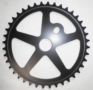 BLACK 40T BMX BICYCLE CHAIN RING SINGLE GEAR BIKE PARTS 21-2 - Picture 1 of 3