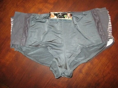919X07 Just My Size LU44B1 2 Pair Hip Shorts with Back Waistband 12 Gray/Camo - Image 1 of 2