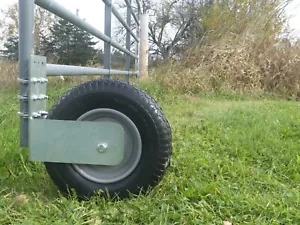 GATE WHEEL FARM & DRIVEWAY FLAT FREE 16" DIAMETER - Picture 1 of 17