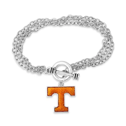 Tennessee Volunteers Game Day Glitter Toggle Bracelet Jewelry Gift Licensed UT Cover