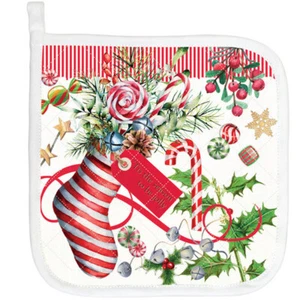Michel Design Works Cotton Kitchen Potholder Christmas Peppermint - Picture 1 of 1