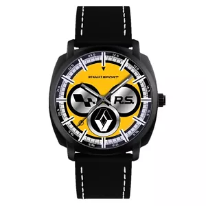Orologio da Polso Nero Opaco in Acciaio e Pelle Renault Sport RS GT Chrono Style - Bild 1 von 13