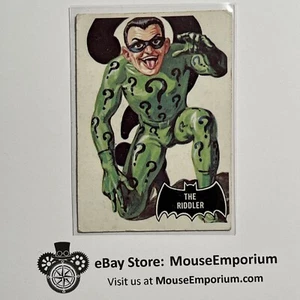 Topps Batman 1966 Trading Card #36 The Riddler Black Bat - Picture 1 of 10