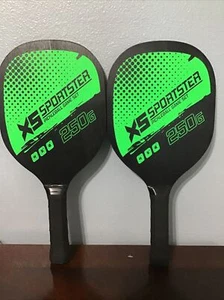 2er-Pack Pickleball Paddel Schläger leichte Oberfläche robust grün - Bild 1 von 2