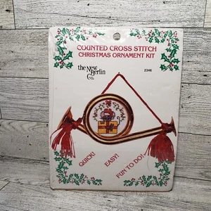 New Berlin Counted Cross Stitch Christmas Ornament Kit 2348 French Horn Mouse - Picture 1 of 7