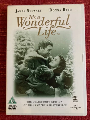 It's a Wonderful life DVD 1947 Christmas Xmas Classic James Stewart Region 2 UK - Image 1 of 2