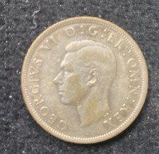 1942 UK Half Crown Coin .500 Silver KM# 856
