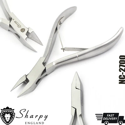 BLACKSMITH LONDON Ingrown Toenail Clippers with Straight Blade-Podiatry Tool Handmade Nail Nipper