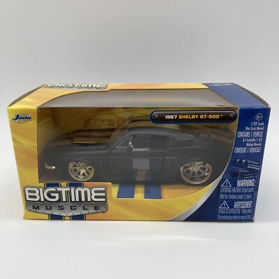 Big-Time Muscle 1967, Shelby, GT 500 plano negro/dorado duele 1:32 Foto 1 de 4